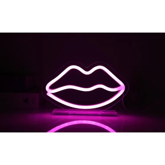 iTotal LED-skilt Lips - Rd