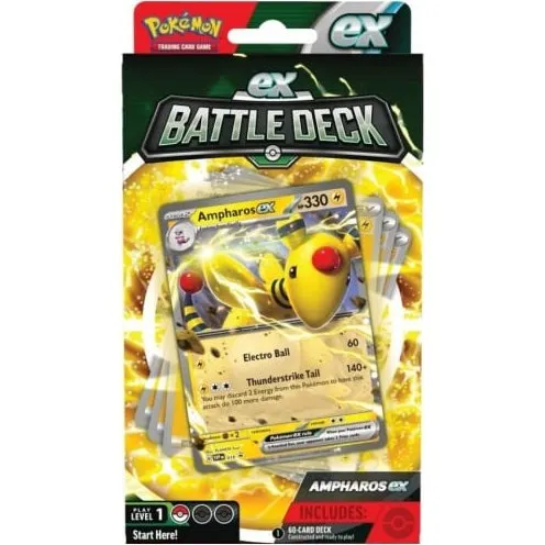 Pokmon Battle Deck EX April 23 (POK85228) - Ampharos, 60 kort