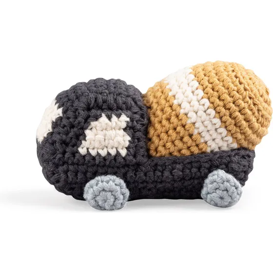 Sebra Hæklet rangle – Cementlastbil, grå