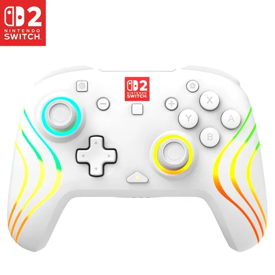 Turtle Beach Afterglow Wave trådløs controller til Nintendo Switch 2 – hvid