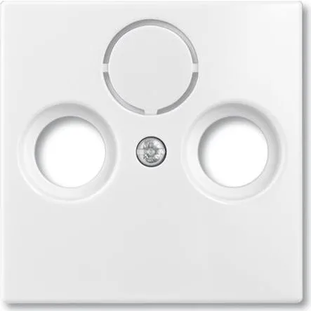 ABB B55 afdkning til antenneudtag, mat hvid