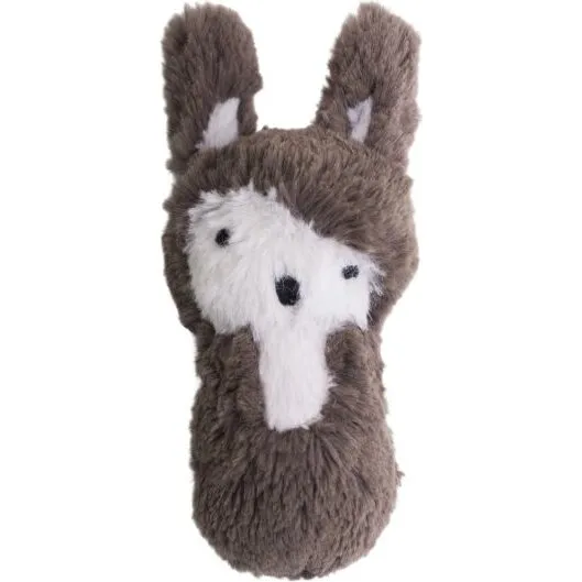 Sebra plysrangle Siggy kanin – soil brown, 14 cm