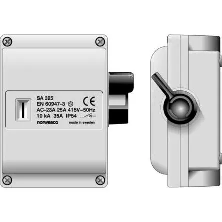 REP Adskillelsesafbryder 25A 3P+N+PE 4xM25, lsbar, IP54