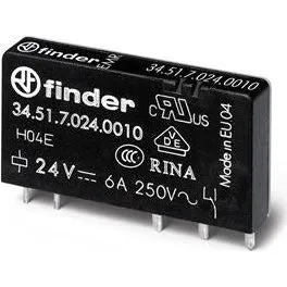 Universal PCB-rel 6A (10A) 1CO 24V DC