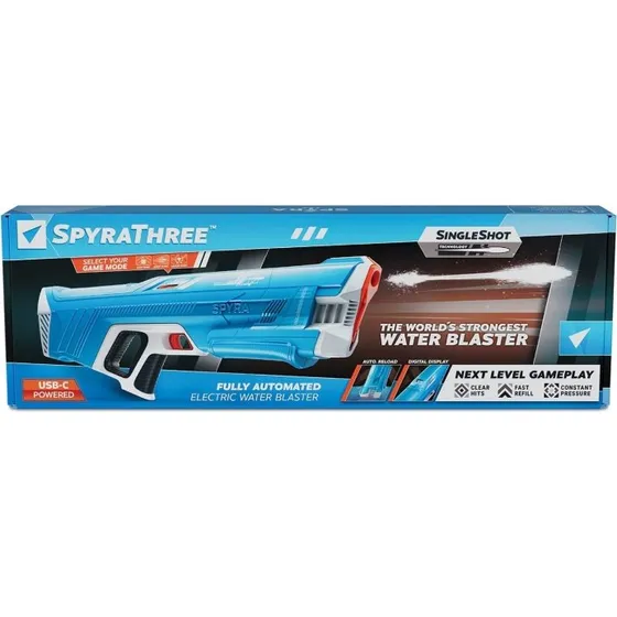 Spyra Three vandpistol - Bl (USB-C, genopladelig)