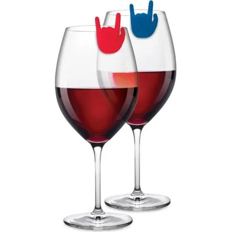 Winkee Drinksmarkører Rock Hand – 8 stk glasmarkører