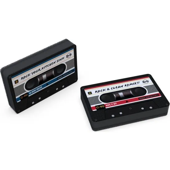Winkee Tape Skuresvampe, retro kassette, st med 4
