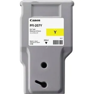 Canon PFI-207 Y gul 300 ml (original pigmentblk)