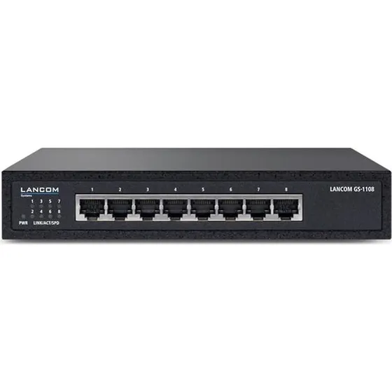 LANCOM GS-1108 L2 unmanaged 8x Gigabit (sort)