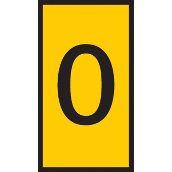 WIC Ledningsmrke 0 Gul W1