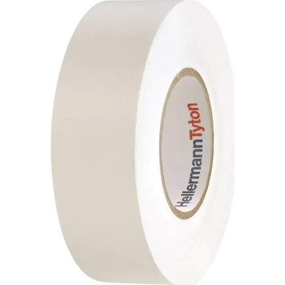 HelaTape Flex 1000+ PVC el-tape hvid 0,18x19 mm 20 m