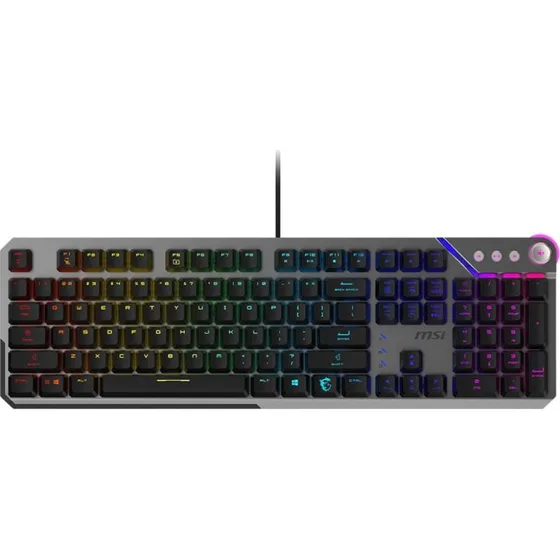 MSI Strike 600 Silent mekanisk gamingtastatur, fuld strrelse, RGB (US)