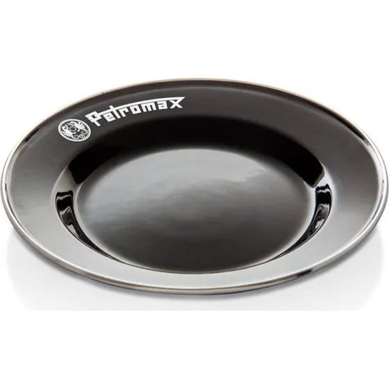 Petromax Emaljetallerkener 22 cm, sort  2 stk