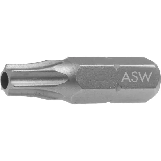 Bits Torx TX30 med boring 25 mm 1/4