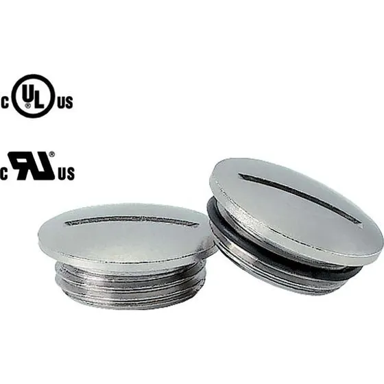 Universal Blindprop M16x1,5 med O-ring, forniklet messing