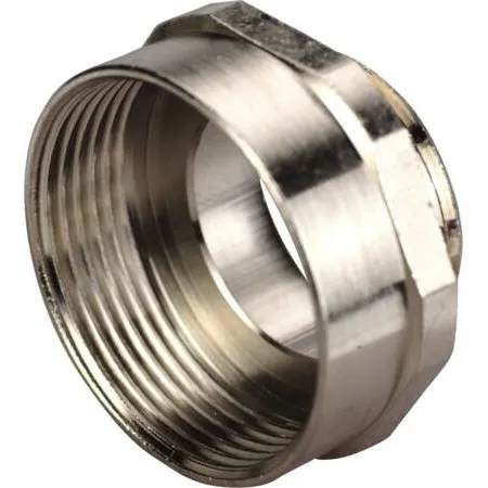 Forøgelse M40 udv. / M50 indv., forniklet messing