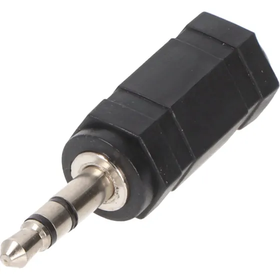 Goobay 3,5 mm han til 2,5 mm jack-adapter, stereo, sort