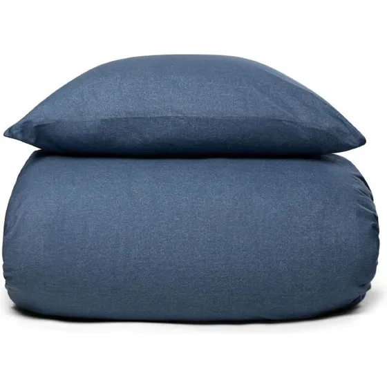 By Night flonel kingsize sengetøj 240x220 Flower Blue