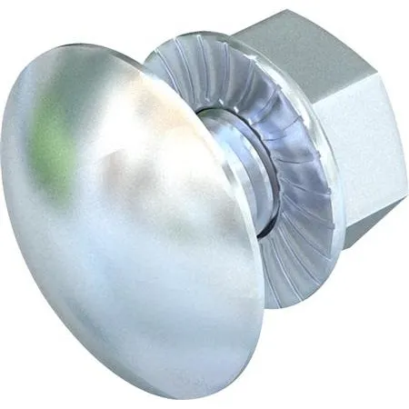 Universal skruesæt M6x16 fladhoved varmgalvaniseret med møtrik