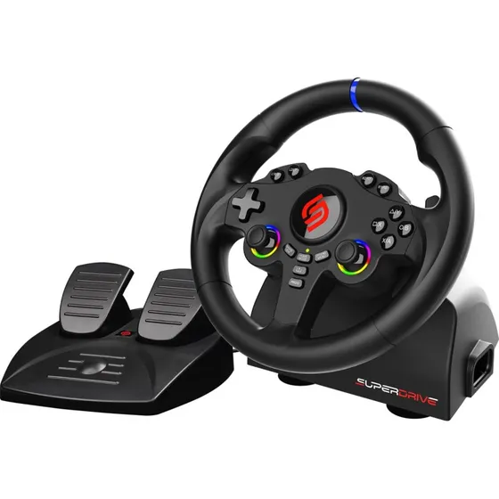 Subsonic 220 RS-5 racingrat med pedaler til PS5/PC, sort