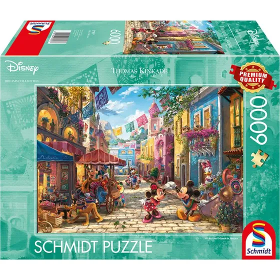 Schmidt Thomas Kinkade Disney: Mickey & Minnie i Mexico, 6000 brikker