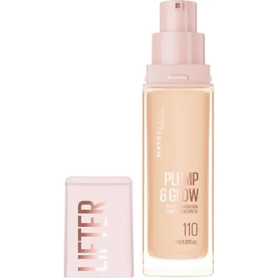 Maybelline Lifter Plump & Glow Foundation SPF 15 N 110, 30 ml