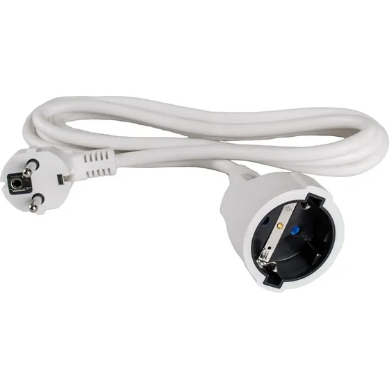 Universal Kabelst Schuko 5 m 3G1,5 mm Hvid (Halogenfri)