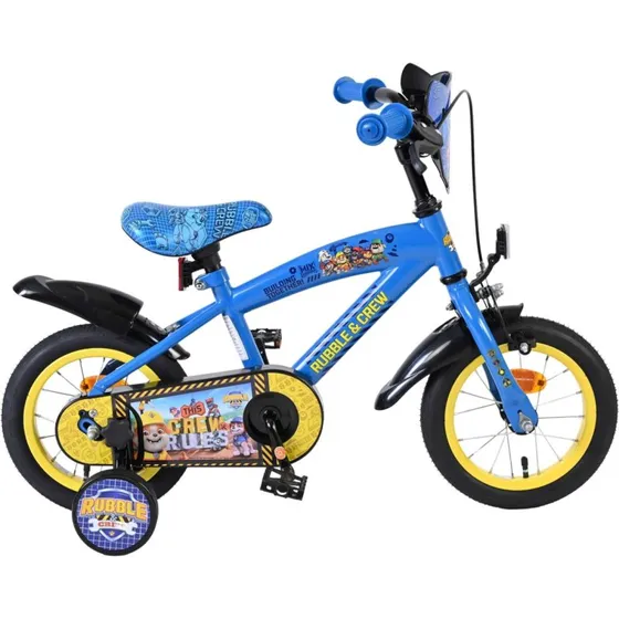 Volare Rubble & Crew brnecykel 12" bl med stttehjul