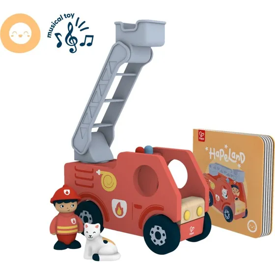 Hape The Roaring Fire Truck med lyd og bevægelig stige