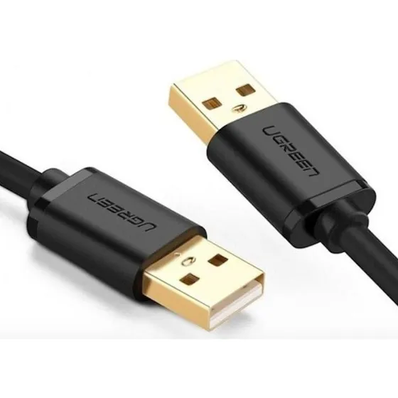 UGREEN USB 2.0 A–A kabel 2 m, sort med forgyldte stik