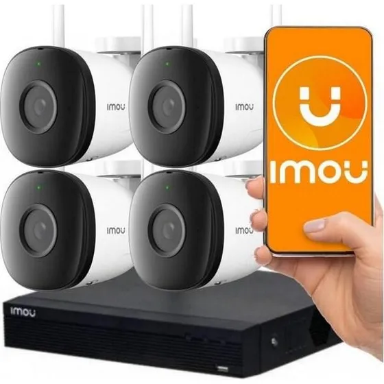 Imou KIT/NVR1104HS-W-S2/4-F22 2MP WiFi-kit (4 kameraer, 1 TB)