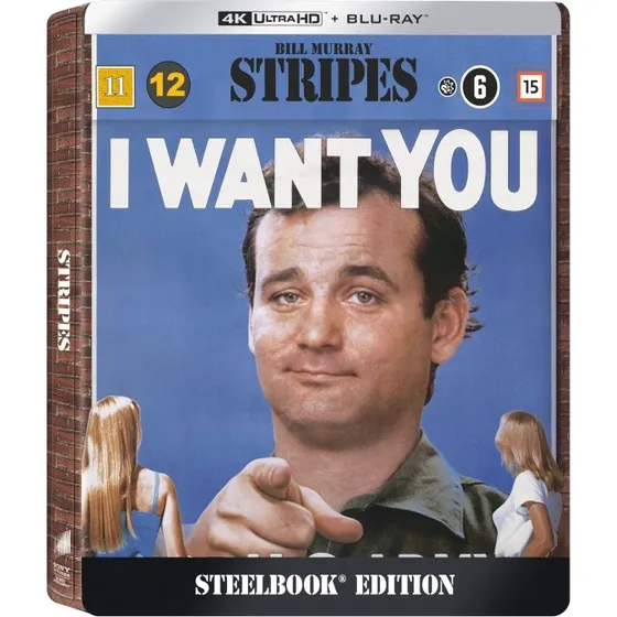 Stripes Steelbook 4K Blu-ray (Eng, tekster DK/SE/FI/NO)