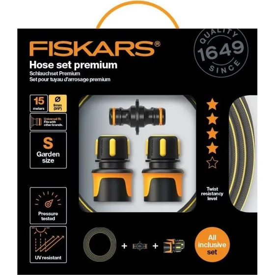 Fiskars Slangest Premium 15 m 9 mm