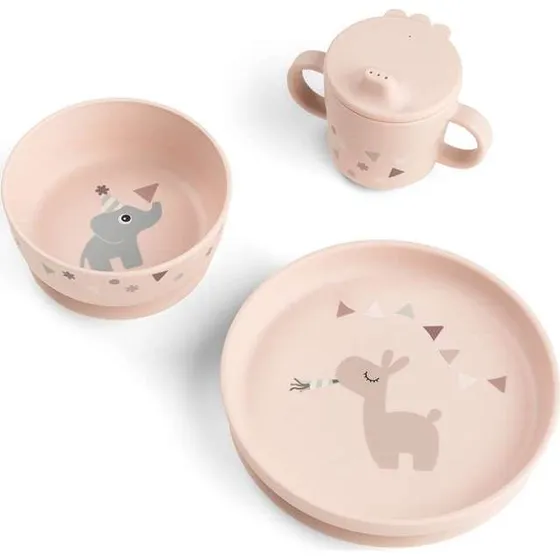 Done by Deer Foodie spisesæt m. sugekop – Celebration Pudder