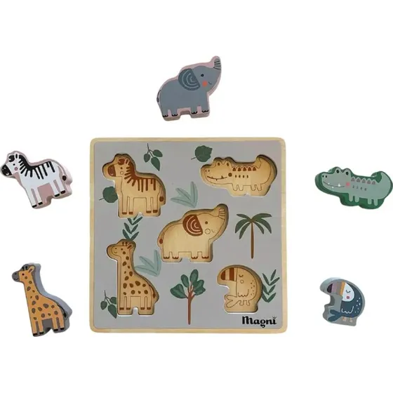 Magni Montessori dyre puslespil (FSC® 100%)