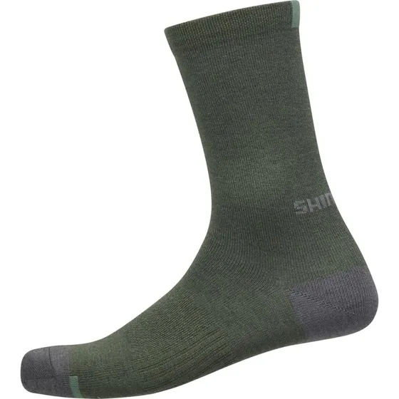 Shimano Performance Wool Sokker Dark Olive S/M (36-40)