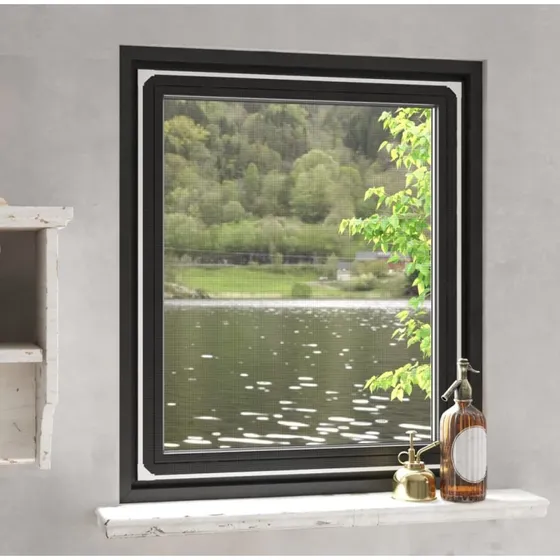 vidaXL magnetisk insektnet til vinduer 100 x 120 cm hvid