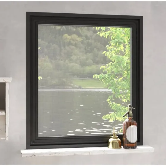 vidaXL magnetisk insektnet til vinduer 120x140 cm, antracitgr