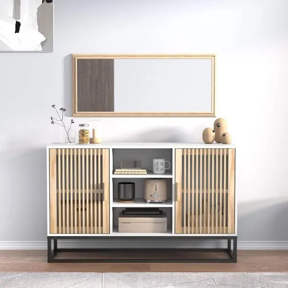 vidaXL skænk 105x30x65 cm hvid – konstrueret træ