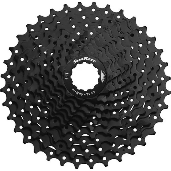 Sunrace CSMS1 10-speed kassette 11-36T – sort