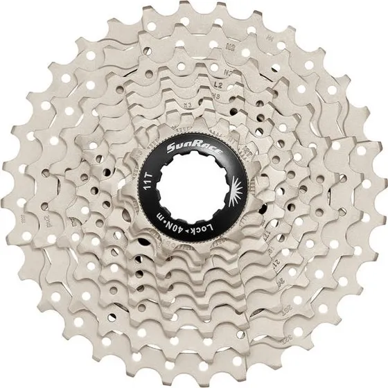 Sunrace CSRS1 10-speed kassette 11-28T til Shimano/SRAM (metallic)