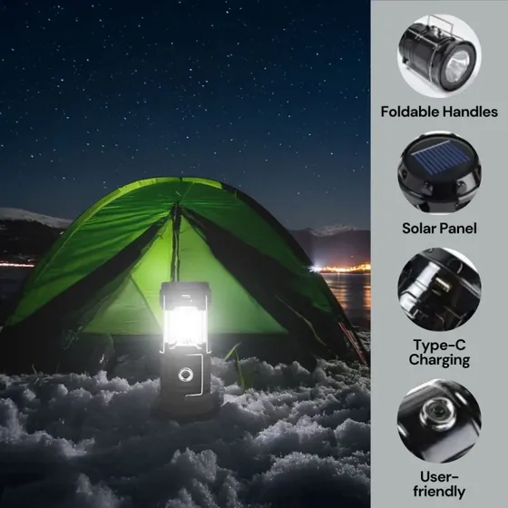 Uniross Solar- og USB-genopladelig lanterne