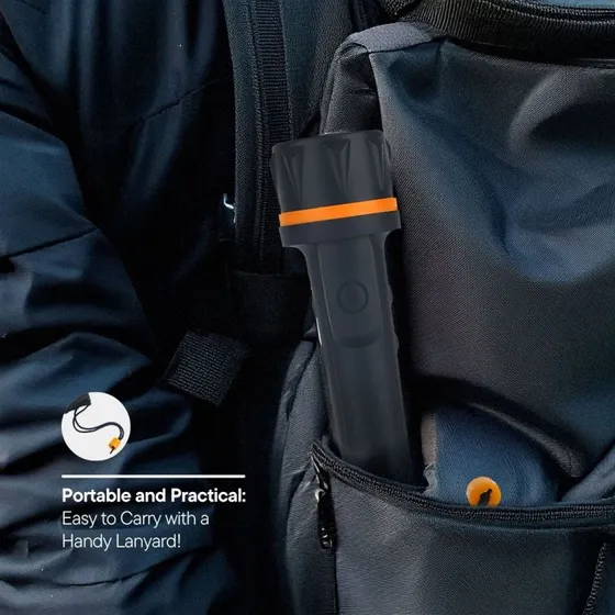 Uniross Heavy Duty Torch 15 Lumen (2x AA) Lommelygte