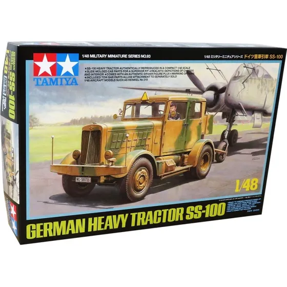 Tamiya 1:48 tysk tungtraktor SS-100  modelkit (32593)