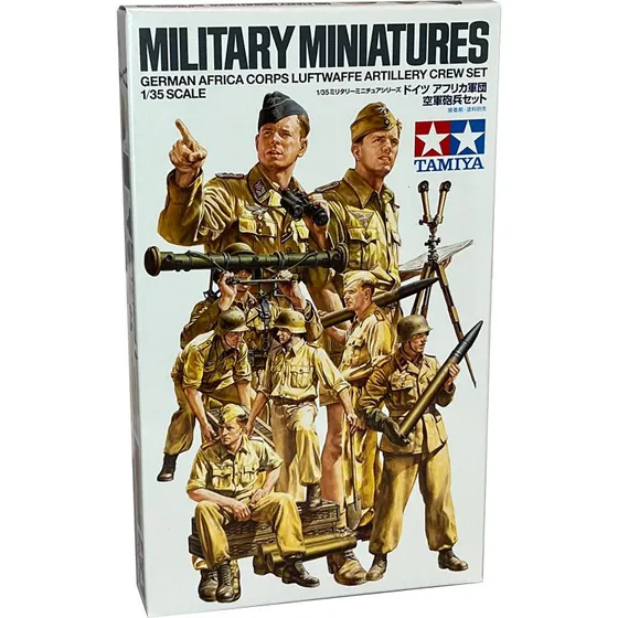 Tamiya 1:35 German Africa Corps Luftwaffe Artillery Crew - 8 figurer