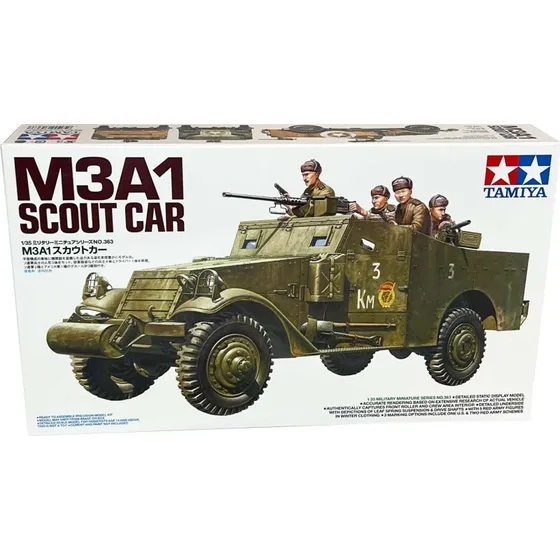 Tamiya M3A1 Scout Car 1:35 modelbyg-st (12,7 cm)