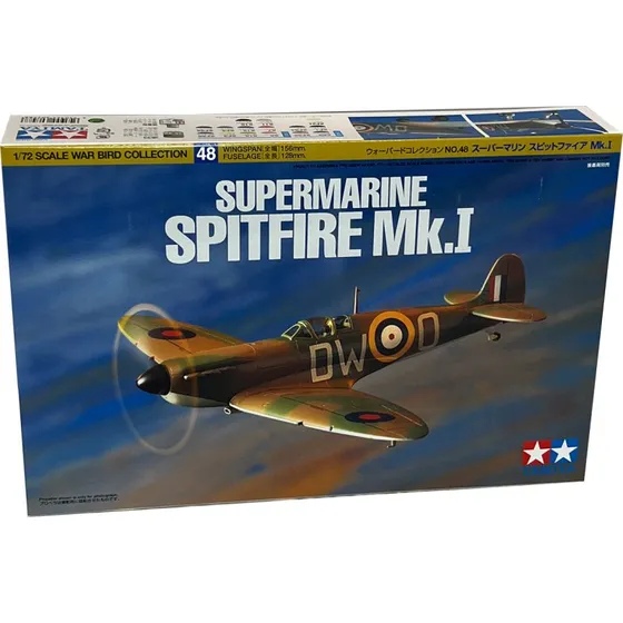 Tamiya Supermarine Spitfire Mk.I 1:72 - modelbyggesæt