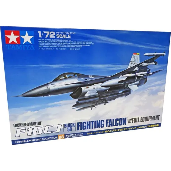 Tamiya F-16CJ Fighting Falcon 1:72 – Full Equipment