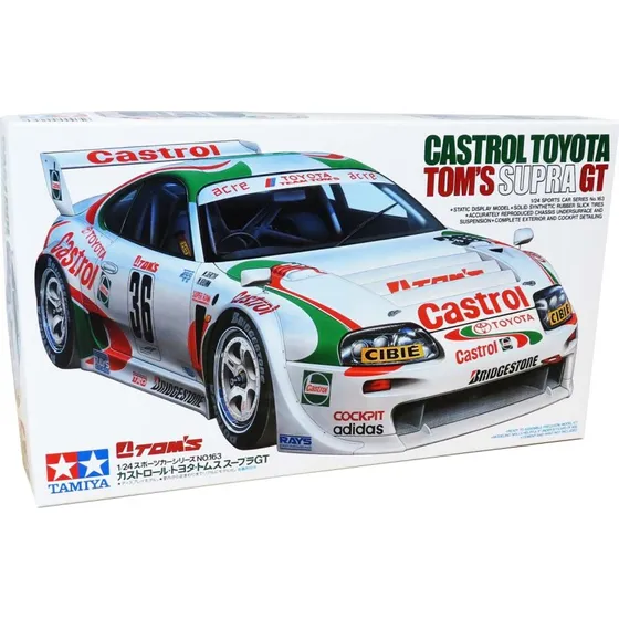 Tamiya 1:24 Castrol Toyota Tom's Supra GT - Byggesæt (18,8 cm)
