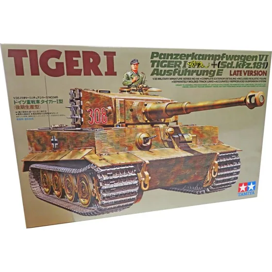 Tamiya 1:35 Tiger I Late version byggesæt